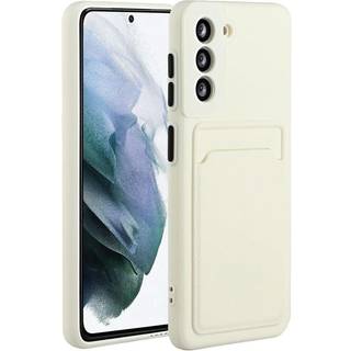 Samsung Galaxy S21 Bagside Cover m. Kortholder - Hvid