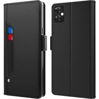 SKALO OnePlus Nord CE 3 Lite 5G Kortholder Mirror Flip Cover - Sort