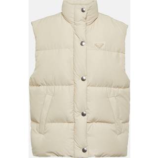 Prada Embellished down vest - beige - XXS
