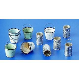 Metall Kannen und Eimer