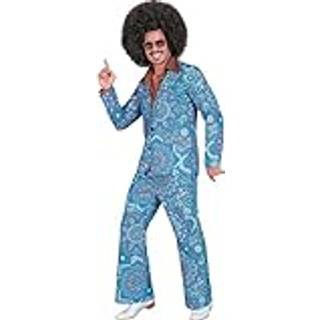 Blåt 60er jakkesæt