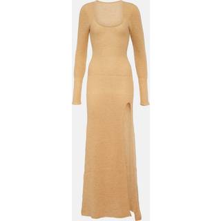 Jacquemus La Robe Dao mohair-blend maxi dress - beige - XL+
