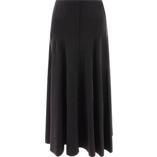 Norma Kamali Grace high-rise jersey midi skirt - black - XS