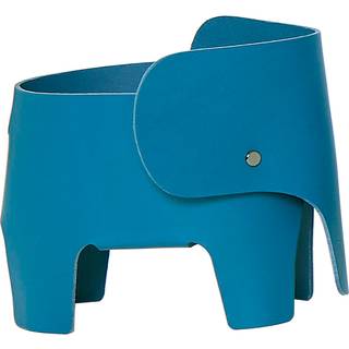 EO Lighting - 'Elephant' lamp, blue in Blue premium grade french leather