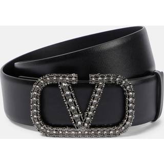 Valentino Garavani VLogo Signature reversible leather belt - black - 65CM