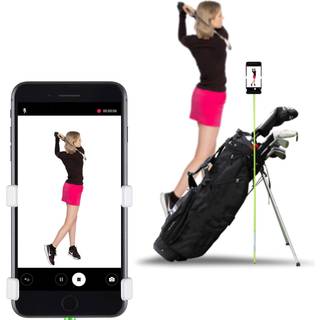 Selfie Golf Holder til smartphone, grøn/hvid