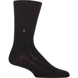 Burlington Herren Socken grau Schur-Wolle unifarben