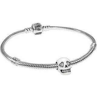 Pandora 15828 Damenarmband Leuchtender Totenkopf Starter-Set