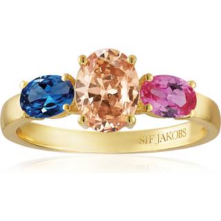 SIF Jakobs Ring - Ellisse tre - SJ-R2340-XCZ-YG - bicolor