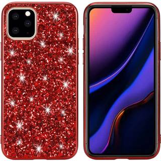 Glitter iPhone 11 cover - Rød