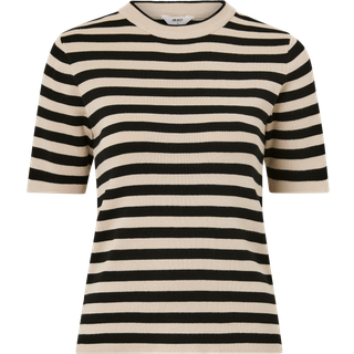 Object - Objester S/s Knit - T-shirts til damer - Sandshell - M