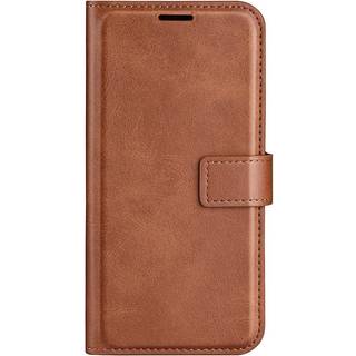TCL 30 (4G) / (5G) Læder Flip Cover m. Kortholder - Lys Brun