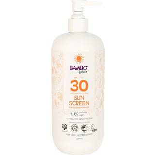 Sollotion, Bambo Nature, 500 ml, SPF 30, uden farve og parfume, 23% fedt, SCA, 1 stk, Personlig pleje, unisex