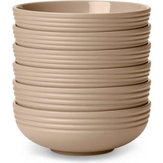 NJRD Lines skål Ø16 cm 6 stk. beige