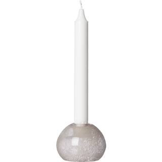 Ernst Lysestage Ø9 Cm - Fyrfadsstager Glas Beige - 364383