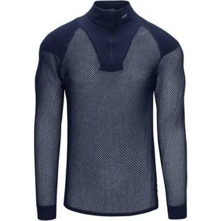 Brynje Unisex Super Thermo Zip Polo Shirt with Shoulder Inlay Black, S