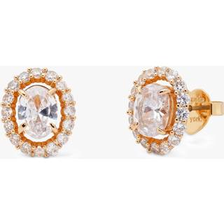 Kate Spade New York Gold Horizontal Oval Halo Studs - Gold