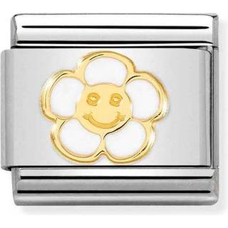 Nomination Smiley Flower Charm - White