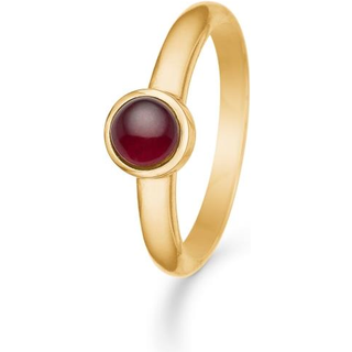 Mads Z - Cabochon ring i 14 karat guld m. rubin