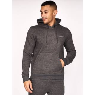 Crosshatch Herre Chelmere Hoodie og Joggers Sæt Antracit Melange