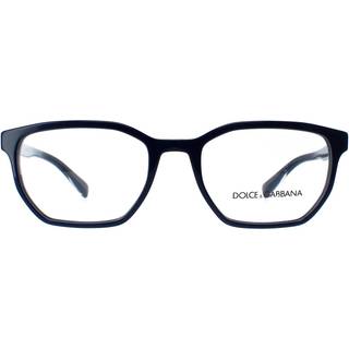 Dolce & Gabbana Mand DG3338 3280 Optiske stel Plast Blå Geometrisk