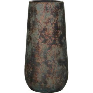 Vase med kobberfarvet mønster