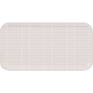 Muurla Checks & Stripes bakke 22x43 cm Beige/Hvid