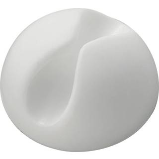 TRU COMPONENTS SWC-10WT Kabelholder Selvklæbende 542271