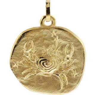 trendor 08982-07 Sternzeichen-Anhänger Krebs 333 Gold 20 mm