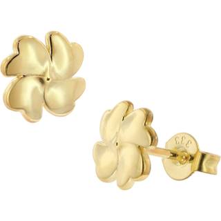 trendor 15543 Damen Ohrringe Kleeblatt Gold 333 / 8K