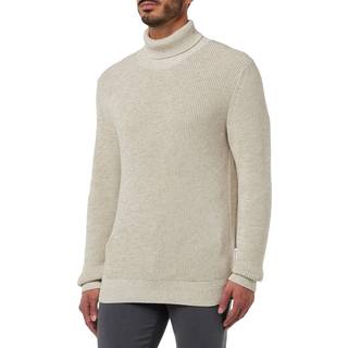 Marc O'Polo Herren Rollkragenpullover beige unifarben