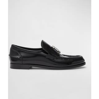 Christian Louboutin CL Moc leather loafers - black - EU 39.5
