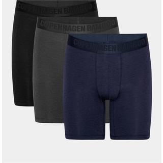 3 par bambus underbukser med lange ben fra Copenhagen Bamboo, M