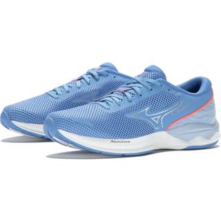 Mizuno Wave Revolt 3 Neutral Running Shoe Women - Light Blue, Red, Size 7.5 - light_blue