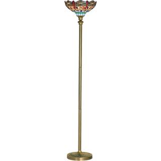 Dragonfly-loftslampe i Tiffany-stil