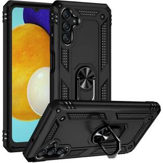 SKALO Samsung A13 5G Armor Hybrid metal ring cover - Sort