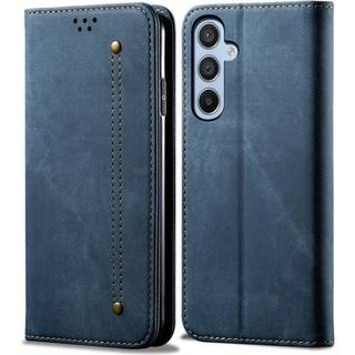 SKALO Samsung A54 5G Jeans Flip Cover - Blå