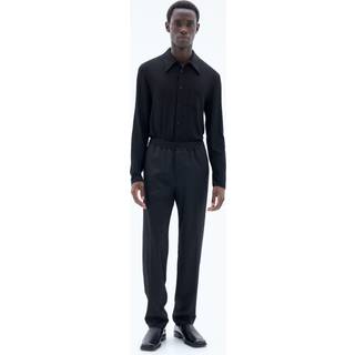 Filippa K Relaxed Terry Wool Trousers Black