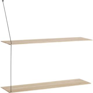 Woud Stedge hylde 80 cm hvidpigmenteret eg