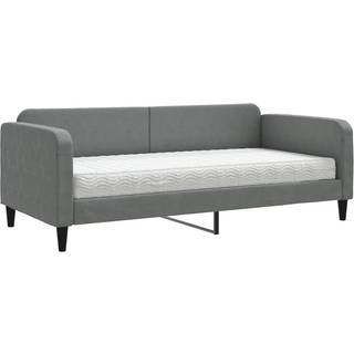 Daybed Stof Mørkegrå - med madras / 90 x 190 cm