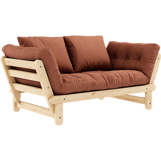 Beat Sovesofa & Daybed Fra Karup Design i Massiv FSC Fyrretræ med Futonmadras | Japandi - 759 Clay Brown