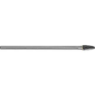 Harlingen Lang roterende hårdmetalfil, flamme 10x150 mm