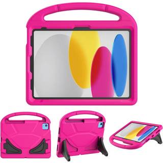 iPad 11" (2025) / iPad 10.9" (2024/2022) EVA Skum Børne Cover m. Kickstand - Pink
