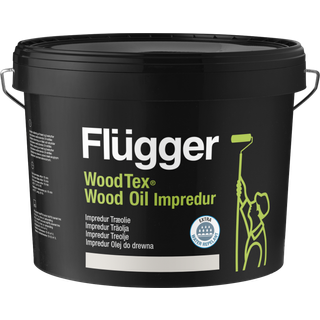Flügger Wood Tex Wood Oil Impredur - Ekstra Vandafvisende Vandig Træolie 9,1 L