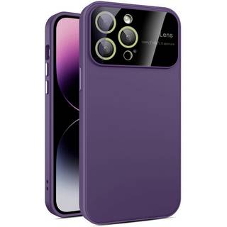 iPhone 15 Pro Hybrid Plastik Bagside Cover m. Indbygget Kamerabeskytter - Lilla