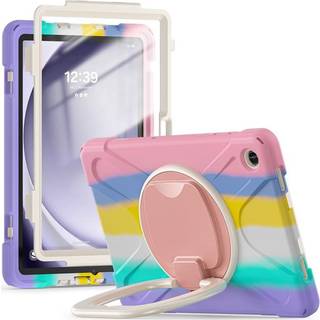 Tech-Protect Samsung Galaxy Tab A9+ (Plus) X-Armor Cover + Skærmbeskyttelse - Multifarvet / Gennemsigtig