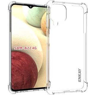 Samsung Galaxy A22 (4G) Enkay Anti-Slip Shockproof Cover - Gennemsigtig