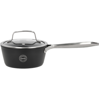 Travo Kasserolle med glaslåg fra Pillivuyt Gourmet - Sort farve - Aluminium