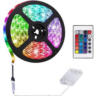 INF Lysliste med fjernbetjening LED RGB 2 m IP65 vandtæt