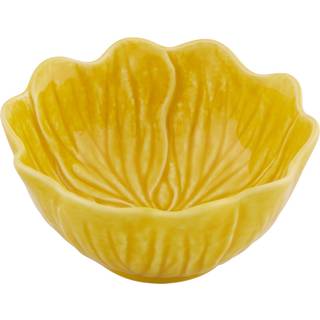 Bordallo Pinheiro Flora Skål 12,5 Cm - Serveringsskåle Lertøj Gul - 65030197